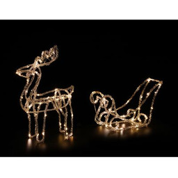 Akrylowy renifer 100 cm LED