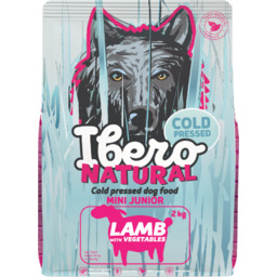 Ibero Cold Press Dog Mini Junior Lamb -