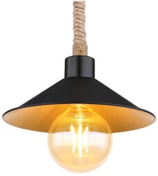 Globo Wisząca lampa marynistyczna Diana 15690H czarna złota