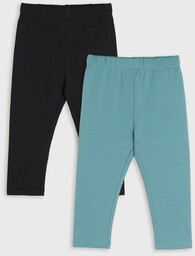 Sinsay - Legginsy 2 pack - Turkusowy