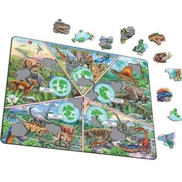 Układanka Okresy Dziejów Świata + Dinozaury Maxi