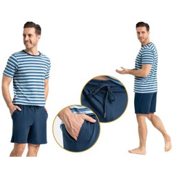 Moraj Piżama męska MIREK: niebieski/granatowy