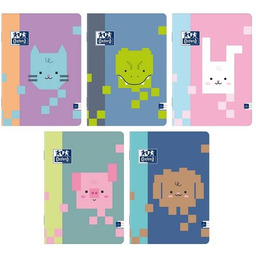 Zeszyt A5 linia Zoo Blocks 10 sztuk Oxford