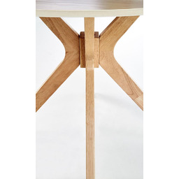 Stół okrągły dąb naturalny mat 120 cm Nicolas