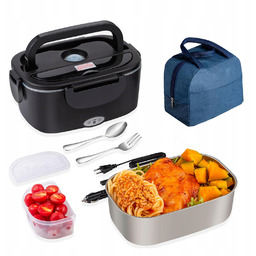 Lunch Box Elektryczny Termos Obiadowy 12V/24V/220V