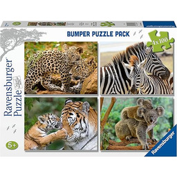 Ravensburger - Puzzle Dzikie zwierzęta, kolekcja Bumper Pack