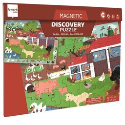 Scratch - 2 w 1 Puzzle magnetyczne