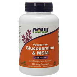 Now Foods Glucosamine & MSM Glukozamina, 120 kaps.