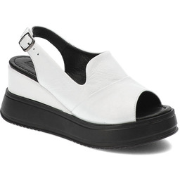 Artiker Białe Sandały Skórzane Buty Damskie