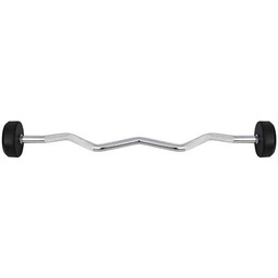 Gryf Stały Łamany Sztanga Gumowany 10KG GSL-10 Hms