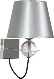Candellux TESORO 21-29522 kinkiet lampa ścienna srebrny abażur