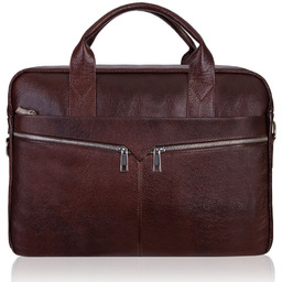 Torba męska skórzana TIZANO TM01 czekolada