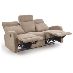 Sofa 3-osobowa z funkcją rozkładania tapicerowana beżowa Oslo