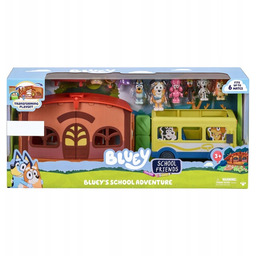 Bluey szkoła z autobusem 10 figurek zestaw xxl