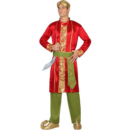Atosa 22783 - kostium Hindu, rozmiar M-L, czerwony/zielony
