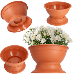 Misa cmentarna Ulmi na kwiaty 29 cm, terrakota