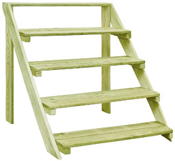Elior Półka na rośliny z impregnowanej sosny R7-E99
