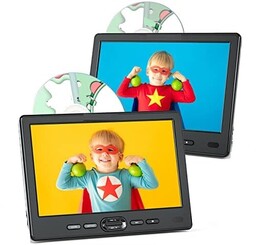 2x Przenośny Samochodowy Odtwarzacz DVD 1080p 10 Calowy