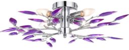 Globo LIBRA 63165-4 plafon lampa sufitowa fioletowa 4xE14