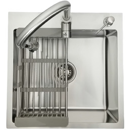 Zlewozmywak stalowy STELLMAN 5050 Inox 50x50 + bateria