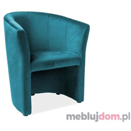 Fotel TM-1 Velvet Signal Bluvel 85 turkus