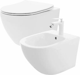 Rea Zestaw Misa WC Carlo Mini Rimless Flat