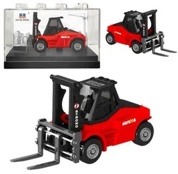Wózek widłowy metalowy czerwony 1:80 - Leantoys