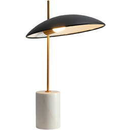 Italux Vilai TB-203342-1-BL lampa stołowa marmur klosz aluminium