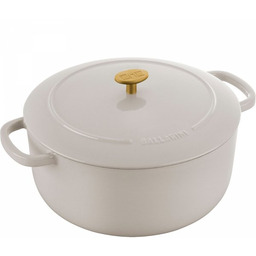 Ballarini Garnek żeliwny Okrągły 7l Kość Słoniowa Bellamonte