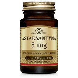 Solgar Astaksantyna, suplement diety, 30 kapsułek