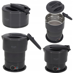 Turystyczny Czajnik Elektryczny Składany 0,6L Podróżny Silikonowy