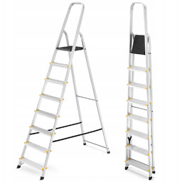 Drabina aluminiowa domowa jednostronna profesjonalna Higher 8 stopni