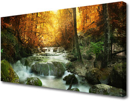 Obraz Canvas Wodospad Natura Las Jesień