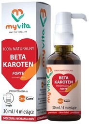Beta Karoten Forte Prowitamina A, Krople, Myvita, 30ml