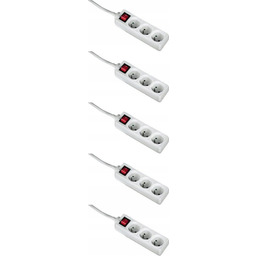 Listwa zasilająca Hama Standard 1.5m 3 gniazda biały