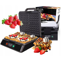 Mocna Gofrownica Adler Ad 3036 1500W 4 Gofry