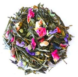 Najlepsza liściasta herbata zielona EGZOTYCZNA kwiat róży malwy