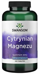 Swanson Cytrynian Magnezu 240 tab