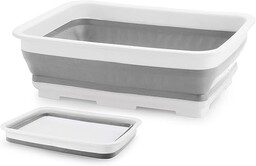 Beldray LA030191GRY Skladana prostokatna miska do mycia, szara