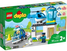 Lego Duplo Postrunek policji i helikopter 10959