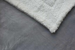 Jerry Fabrics Koc Sherpa 150x200 szary biały