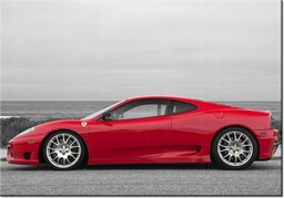 100 70cm Obraz płótno Ferrari 360 Cs- Axion23