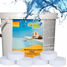 3kg Chlor Do Basenu tabletki multifunkcyjne 200g Chlorowe