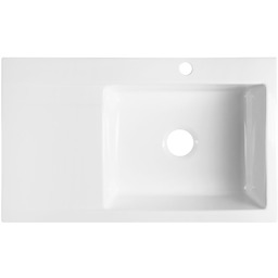 AVORIA zlewozmywak ceramiczny z ociekaczem, 86x51cm, biały 55086