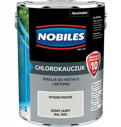 Nobiles Chlorokauczuk emalia do metalu i betonu Szary