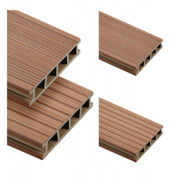 Deska kompozytowa Kasztan Bergdeck Pure tarasowa szczotkowana 240x15x2,5