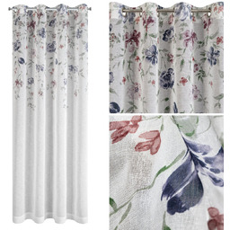 Zasłona Dekoracyjna D91 Alice 140 x 250 B+Bordo