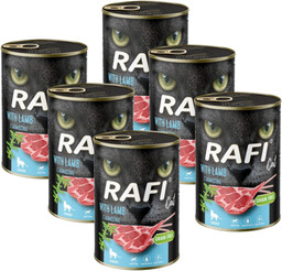 RAFI Cat Adult Sterilised z jagnięciną 6x400g