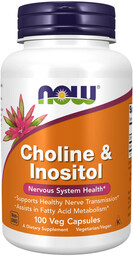 NOW Choline&Inositol 500mg 100caps