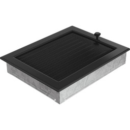 Kratka Wentylacyjna Kominkowa 22X30 Czarna Z Żaluzją